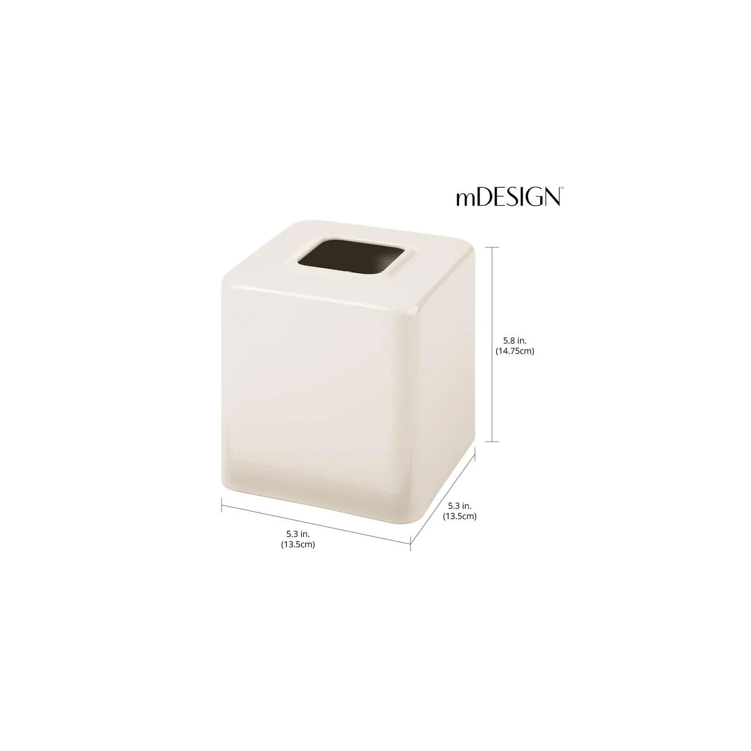 mDesign Unity Kosmetiktuchbox Stahl quadratisch
