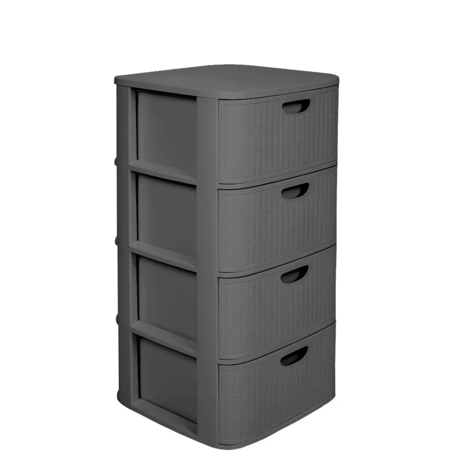 Kreher Domus Schubladenschrank 4 Schubladen anthrazit 81cm