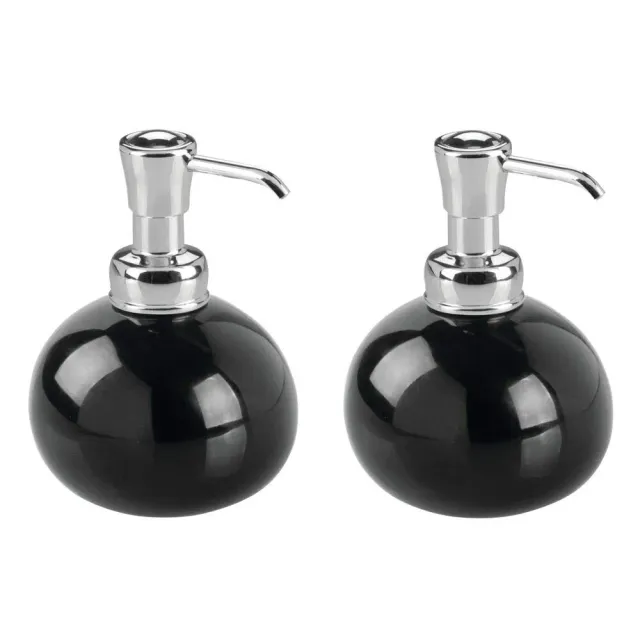 M Design York Seifenspender Schwarz Chrom Pumpe