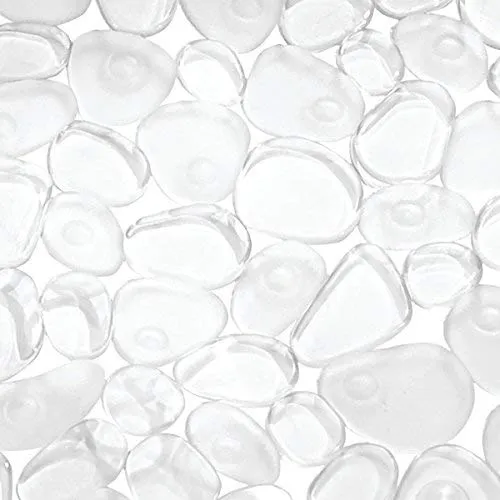 mDesign Badematte transparent PVC Duschmatte 34,9x67,3cm Saugnäpfe