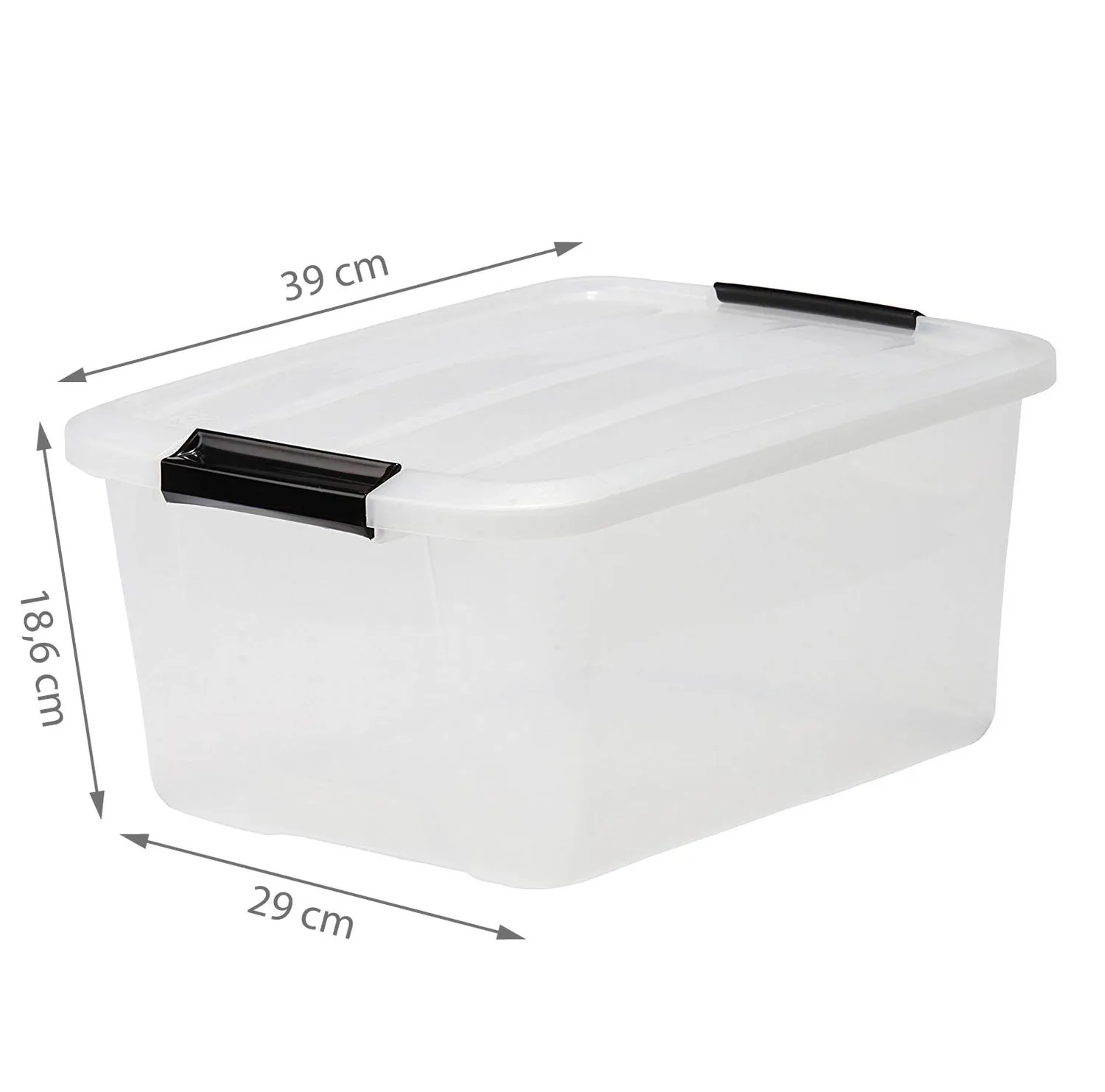 Iris Ohyama TB-15 Aufbewahrungsbox 15L Box Deckel Klar