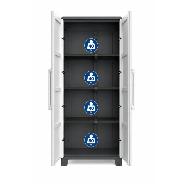 Kreher Transforming Kunststoffschrank XL IP43 schwarz grau