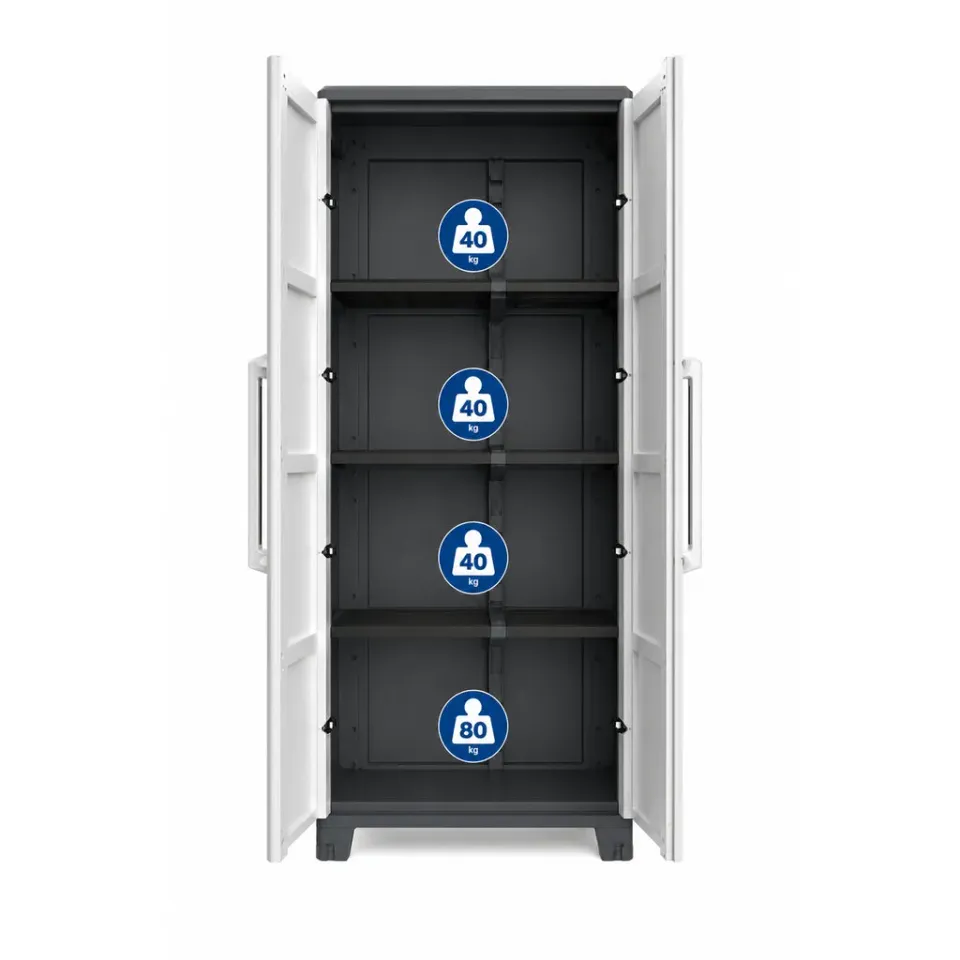 Kreher Transforming Kunststoffschrank XL IP43 schwarz grau