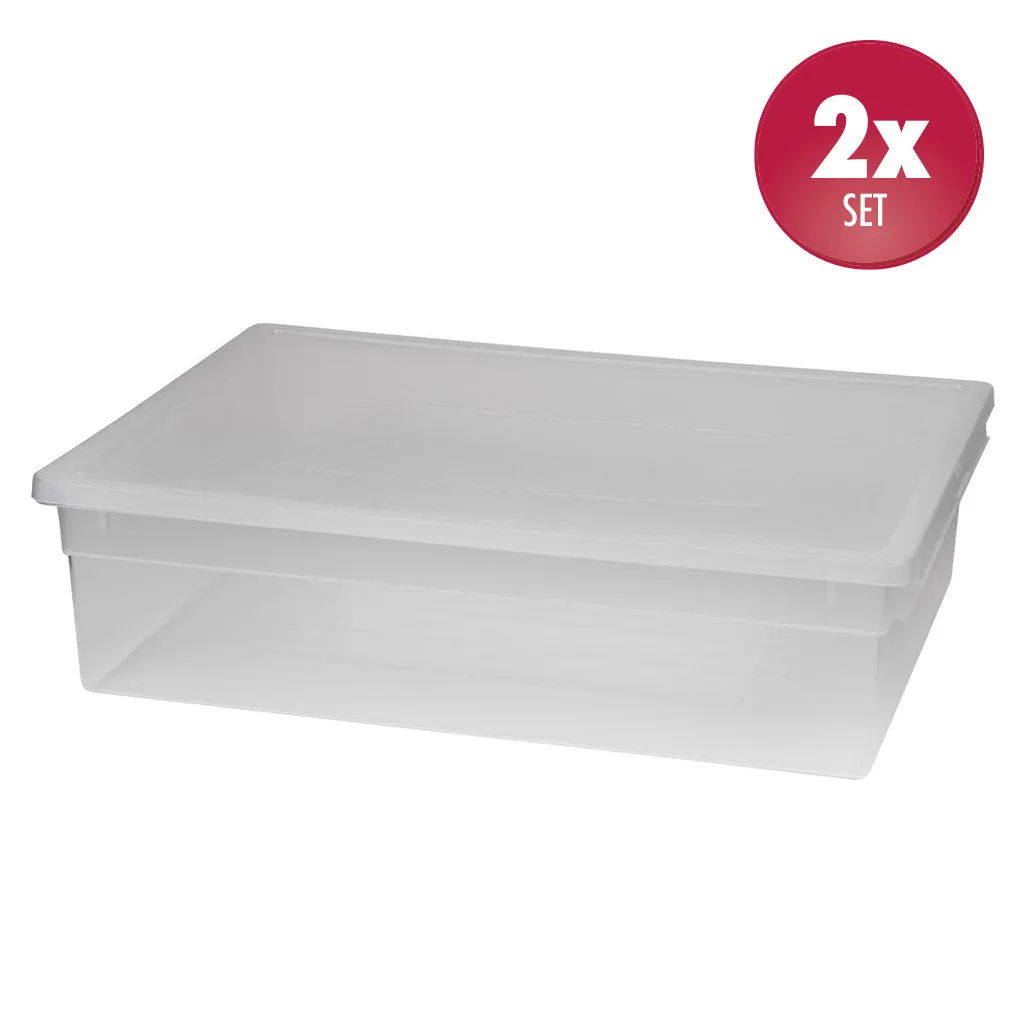 Kreher LightBox 52 XL Aufbewahrungsbox transparent 2x22L