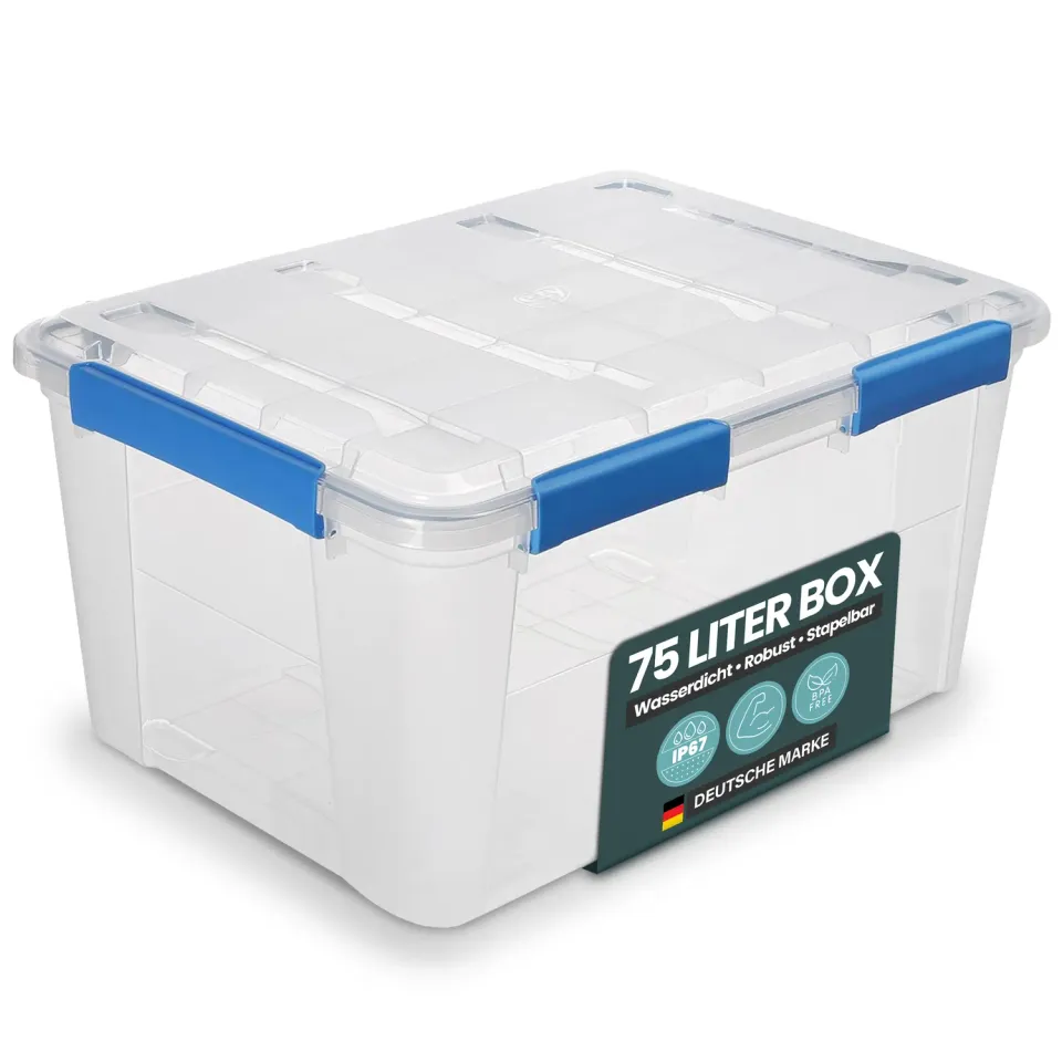 Kreher Box IP67 Aufbewahrungsbox 75 Liter 1er Set wasserdicht