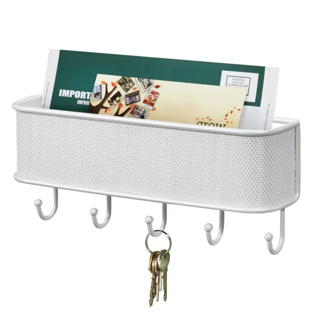 mDesign Wandorganizer Briefhalter weiß Postablage
