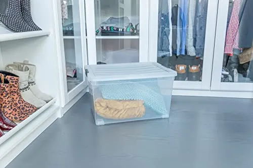 Iris Ohyama NCS-320 Aufbewahrungsbox 50 L transparent stapelbar