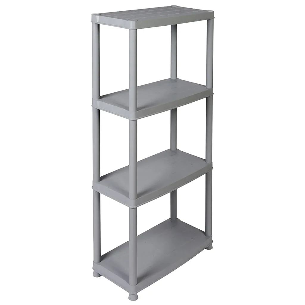 Kreher Primo 12 Zoll Kunststoffregal Grau 60x30cm 2er Set 4 Böden