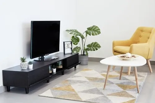 Iris Ohyama BAB-180A TV Lowboard 180 cm schwarze Eiche