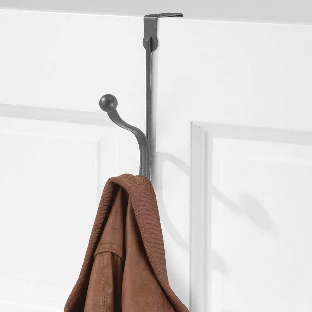 mDesign 3er-Set Türgarderobe Türhaken grau Metall