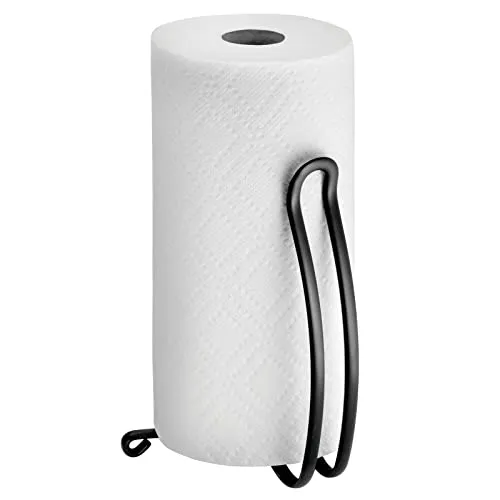 mDesign Küchenrollenhalter Metall stehend Mattschwarz
