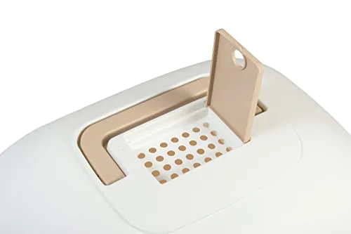 Iris Ohyama WNT-510 Katzentoilette geschlossen beige für Katzen bis 5kg