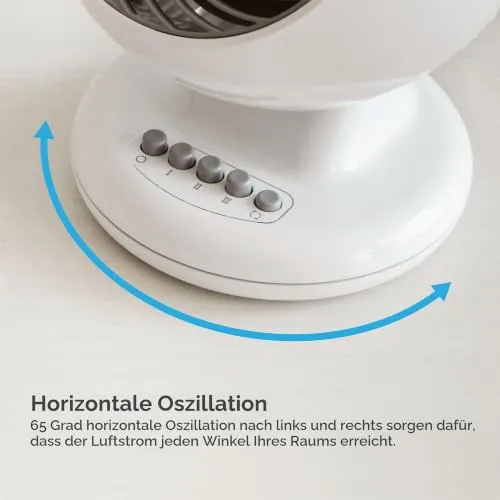 Iris Ohyama Woozoo PCF-M15 Tischventilator schwarz leise