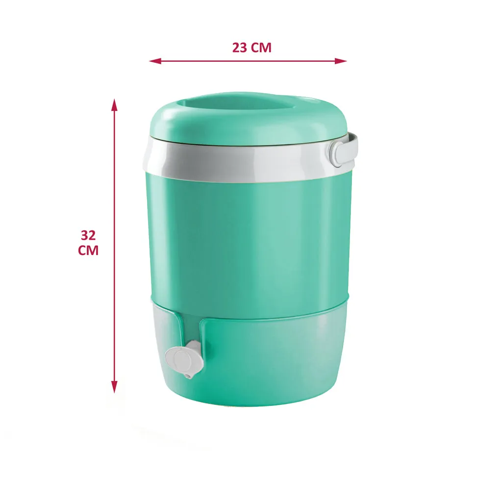 Kreher Thermo Getränkespender 6L grün mit Zapfhahn