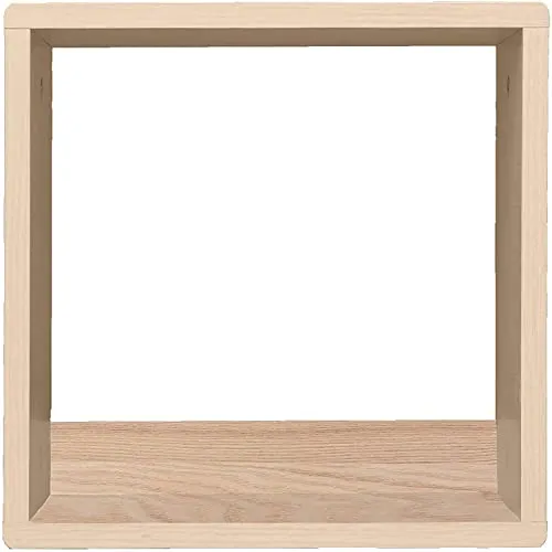 Iris Ohyama QR Box QR-34 Regalwürfel hellbraun Holz