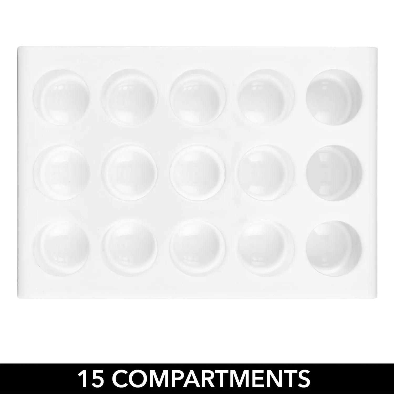 mDesign Kosmetik Organizer 15 Fächer weiß-rotgold für Make-up