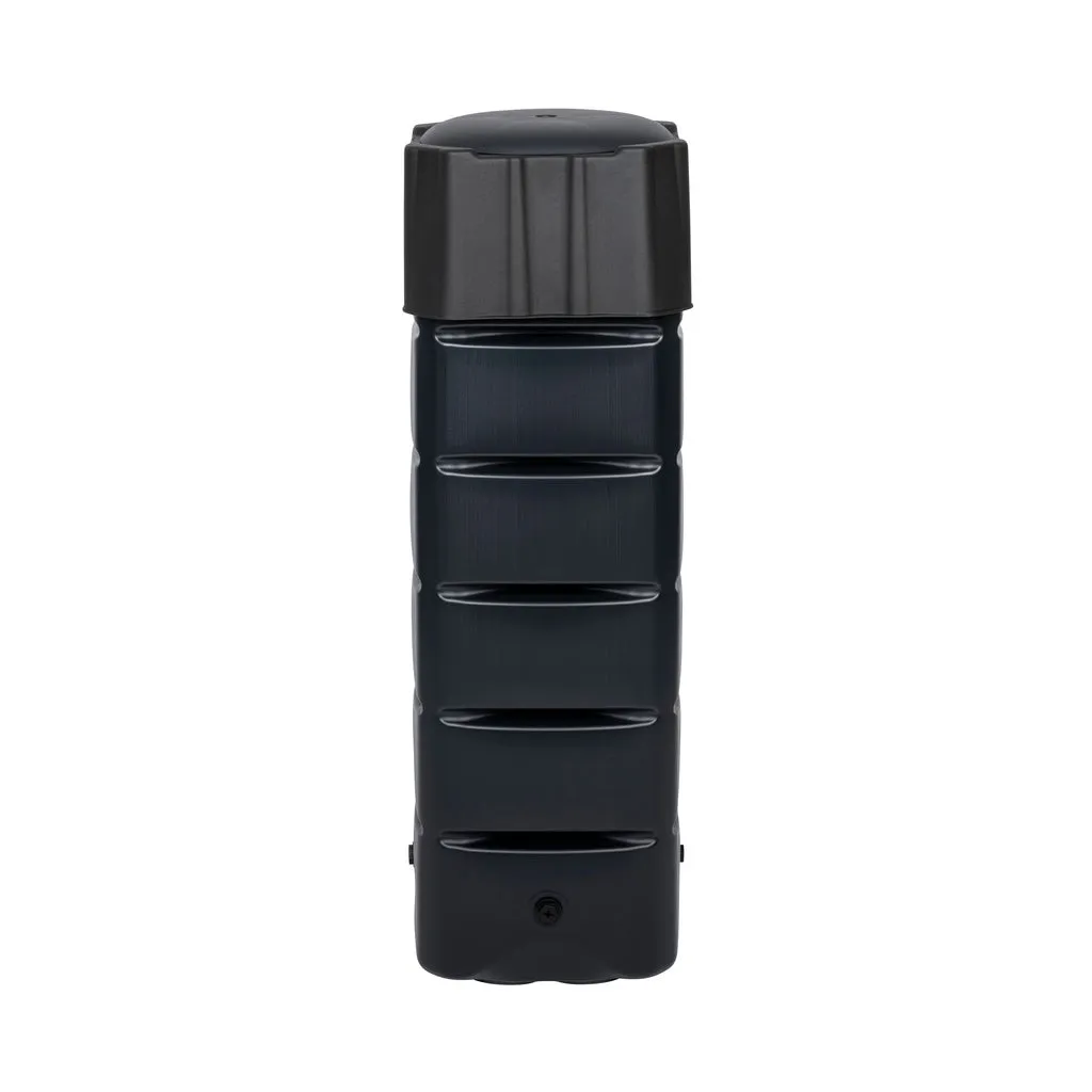 Kreher Tenso Regentonne Anthrazit 120 L eckig mit Hahn Standfuß