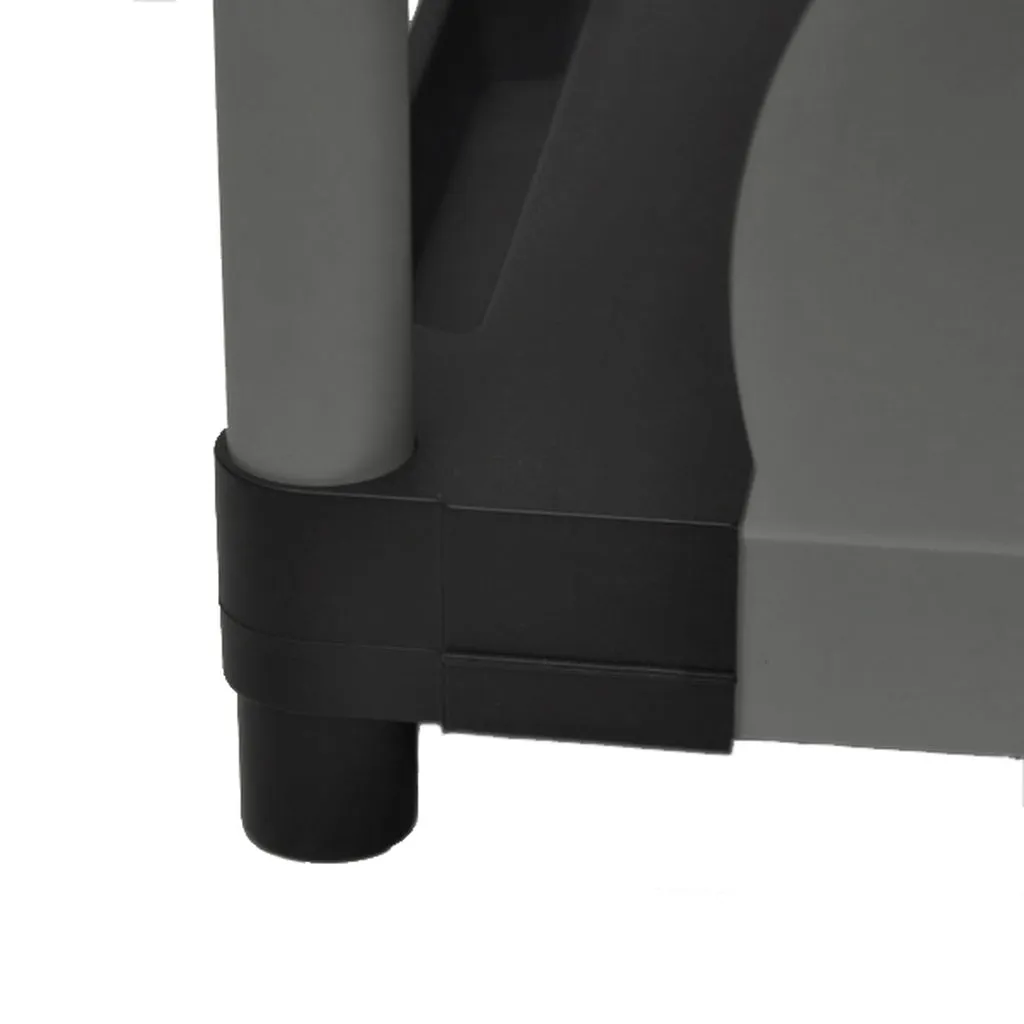 Kreher Armadio Schwerlastregal 4 Böden 80x40x168 schwarz-grau