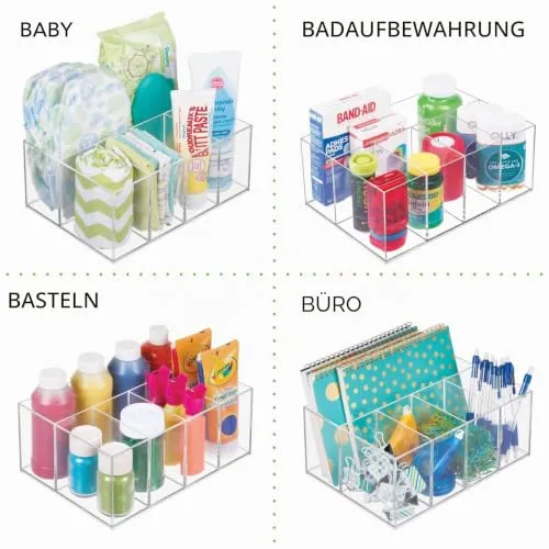 mDesign 8416MDCEU Kosmetik Organizer transparent 5 Fächer