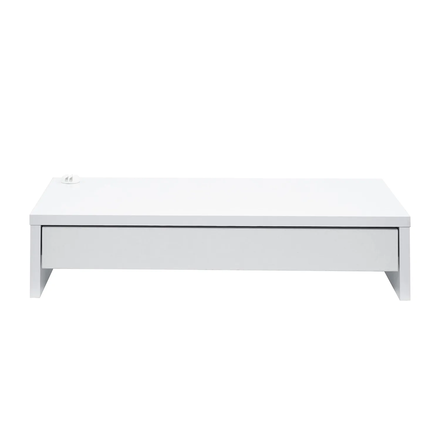 Iris Ohyama Monitor Stand Drawer MS-590D Ständer Eiche Weiß