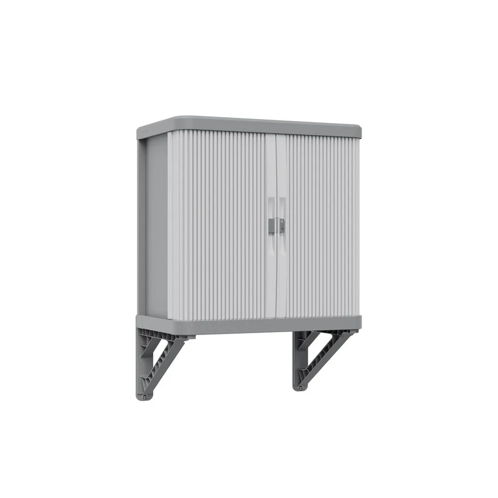 Kreher Rolling Space Wandschrank Rolladenschrank Grau