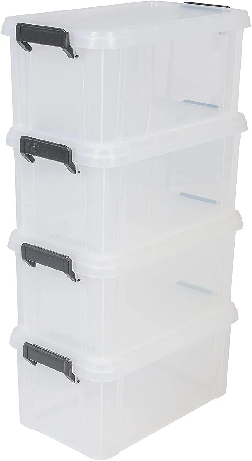 Iris Ohyama MBX-18 Aufbewahrungsbox 18L transparent mit Deckel