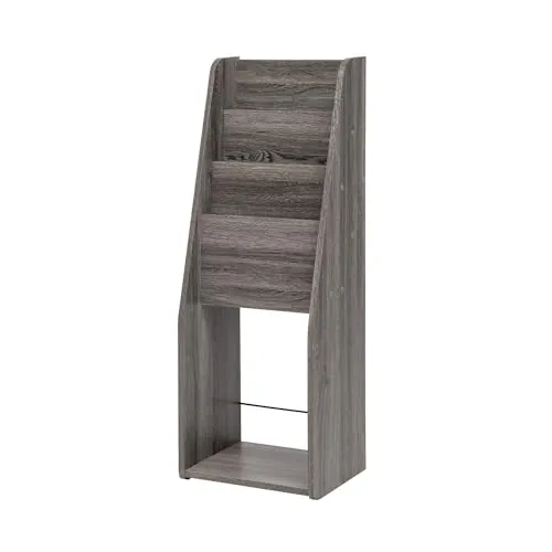 Iris Ohyama Magazine Rack Slim MR-S Zeitschriftenregal Eiche Grau
