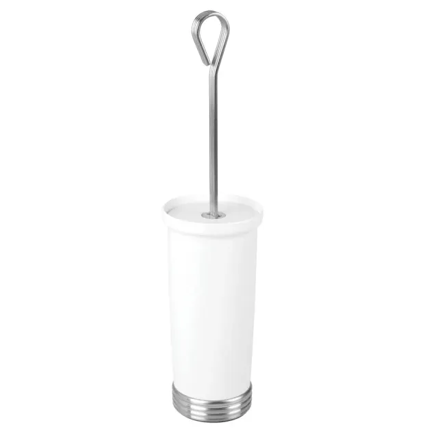 mDesign WC Bürste Halter weiß Stahl freistehend