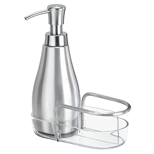 mDesign Seifenspender Aluminium 237 ml Silber Spender