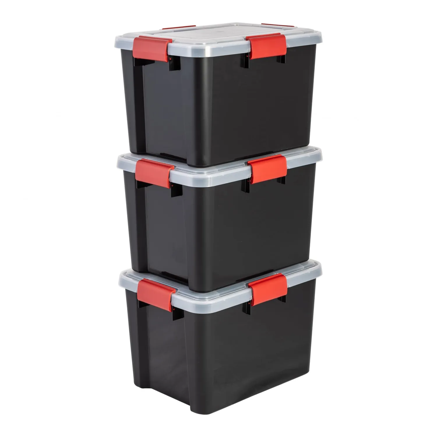 Iris Ohyama Air Tight Box DDAT-LD Aufbewahrungsbox 70L 3er-Set transparent