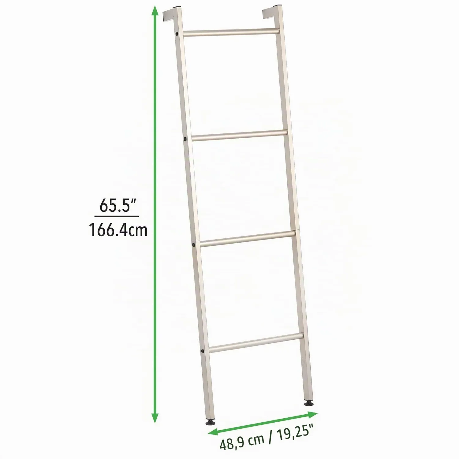 mDesign Handtuchleiter Handtuchständer beige 4 Ebenen Metall