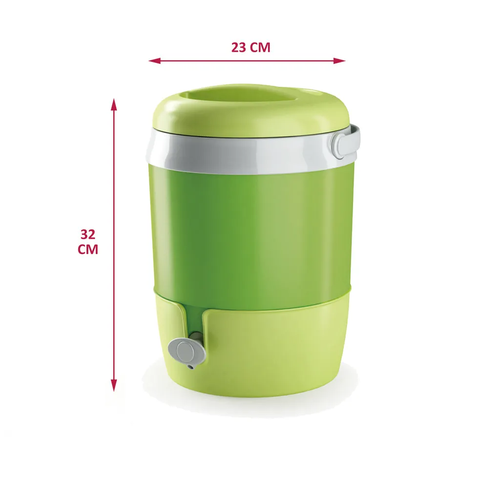 Kreher Thermo Getränkespender 6L grün mit Zapfhahn