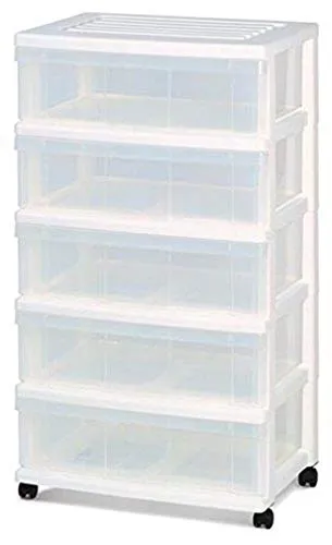 Iris Ohyama Smart Wide Chest SWC-503 Rollcontainer 3 Schubl