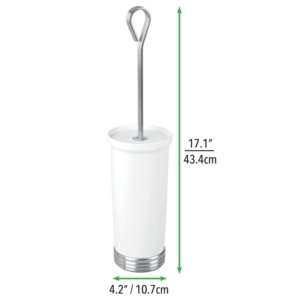 mDesign WC Bürste Halter weiß Stahl freistehend