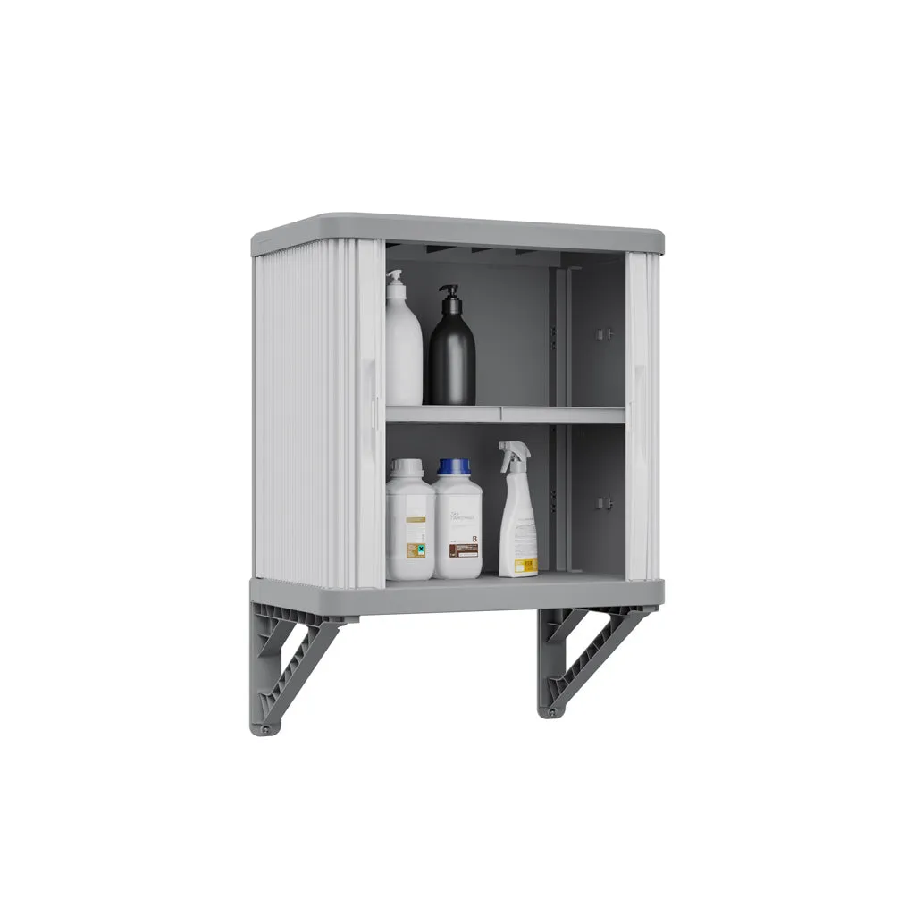 Kreher Rolling Space Wandschrank Rolladenschrank Grau