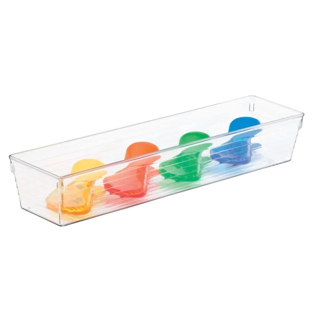 mDesign Schubladen Organizer Besteck 3er-Set durchsichtig