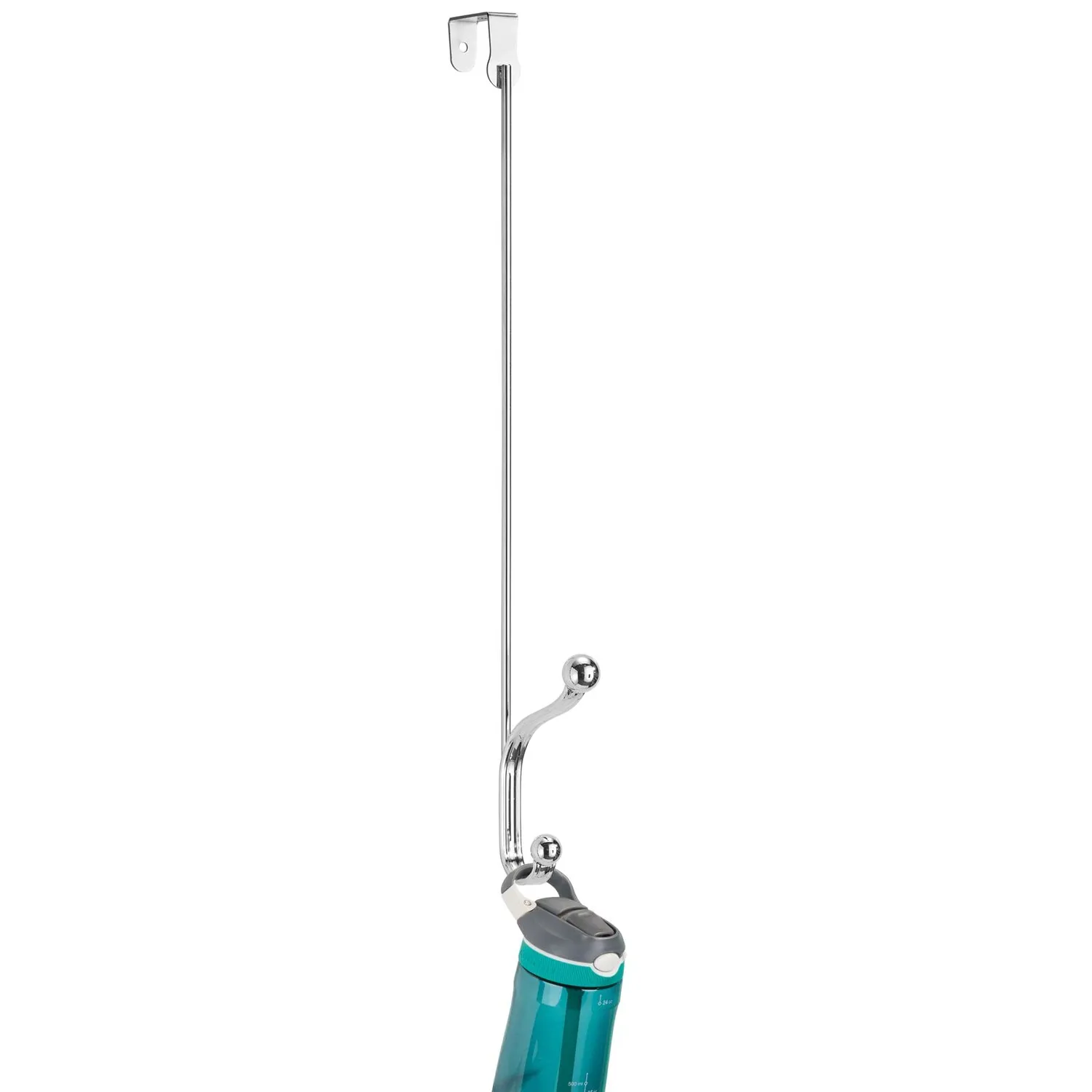 mDesign Türhaken Metall 2er-Set Silber 43,2 cm