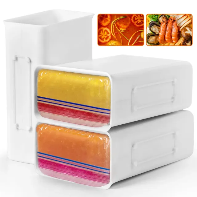 Lifewit Gefrierbehälter 1 Quart eckig 3er Pack