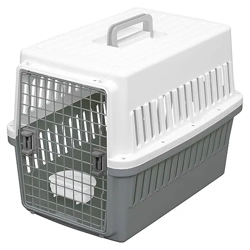 Iris Ohyama ATC-670 Transportbox Hund Katze grau 2-Türen