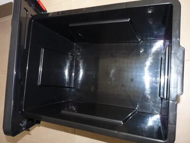 Iris Ohyama SK-430 Aufbewahrungsbox 43L schwarz 3er-Set