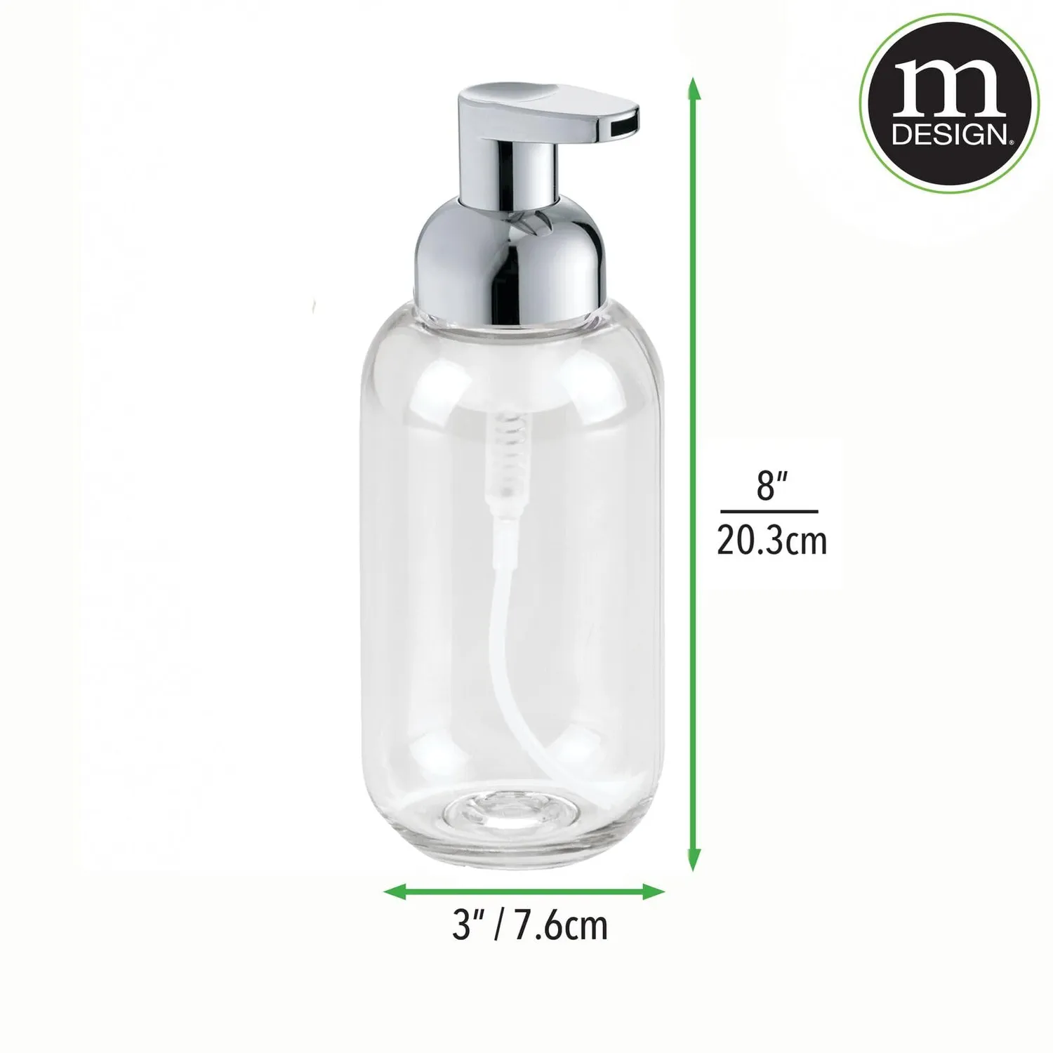 mDesign Schaumseifenspender 2er-Set transparent 340ml