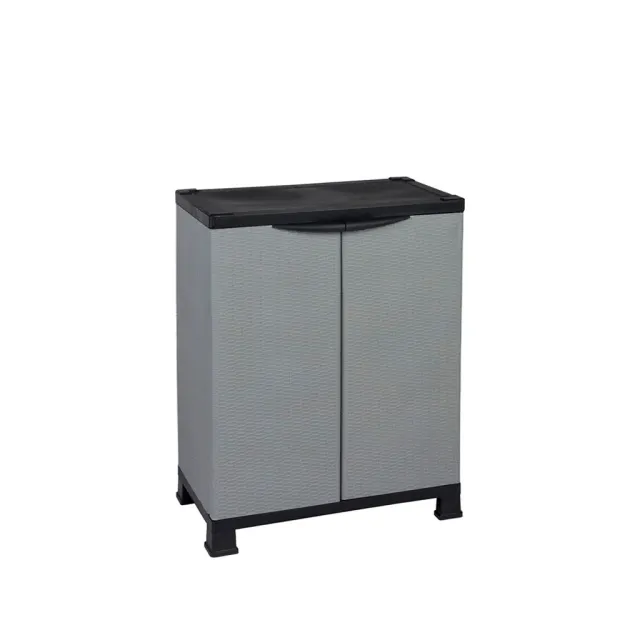 Kreher Madera Kunststoffschrank 68x40x171 Rattan Abschließbar