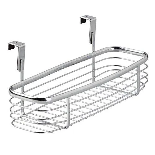 mDesign Einhängekorb Schranktür Metall Chrom 27,9 cm