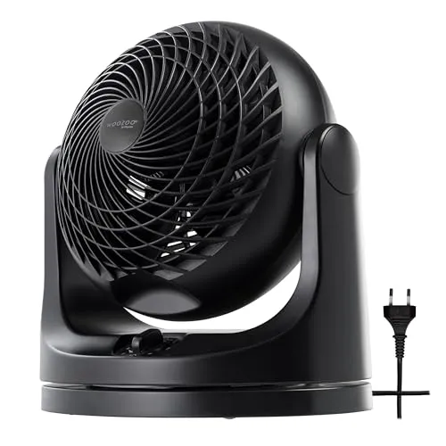 Iris Ohyama Woozoo PCF-MKM18 Tischventilator Schwarz 23 m²
