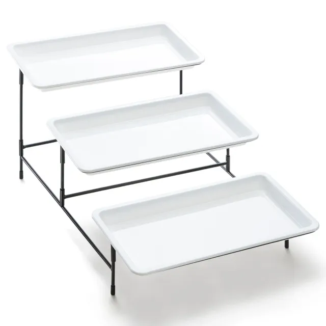 Lifewit Etagere 3-stöckig Weiß 30cm Kunststoff