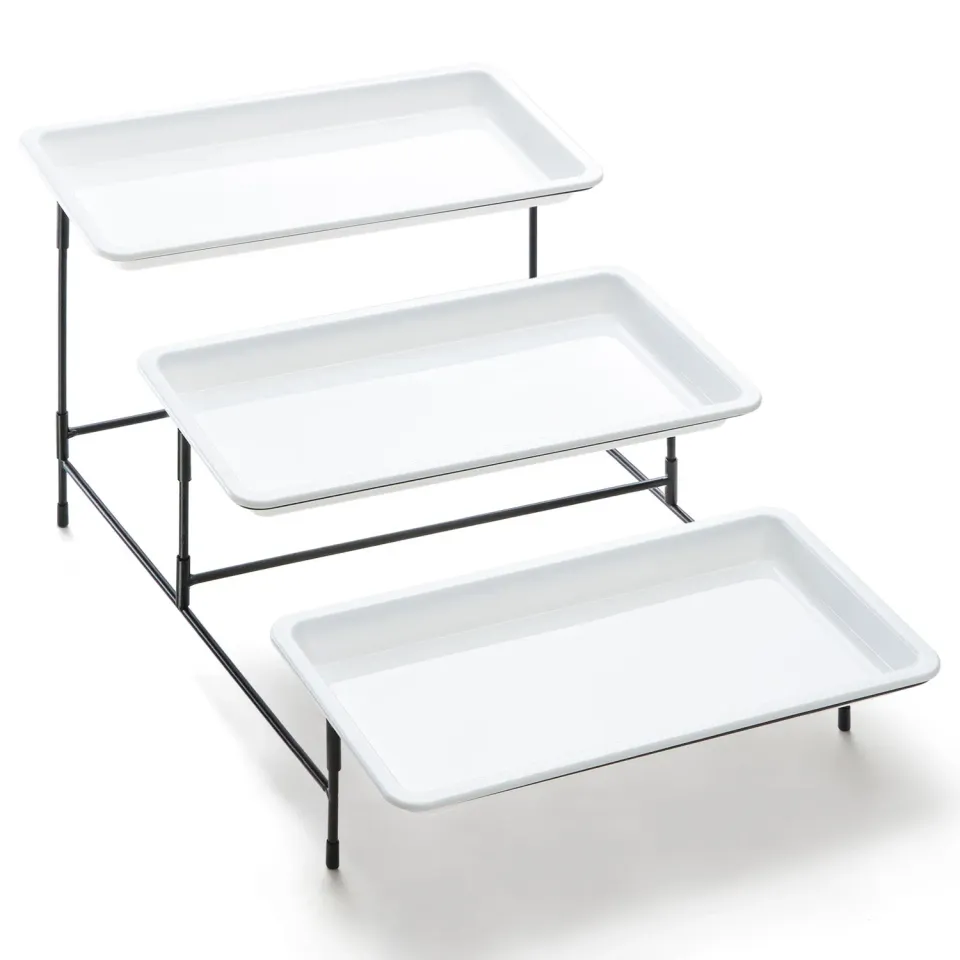 Lifewit Etagere 3-stöckig Weiß 30cm Kunststoff