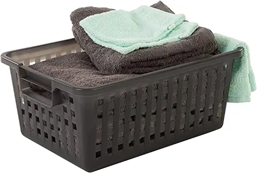 Iris Ohyama VM-40 Korb 25L 3er Set Grau stapelbar