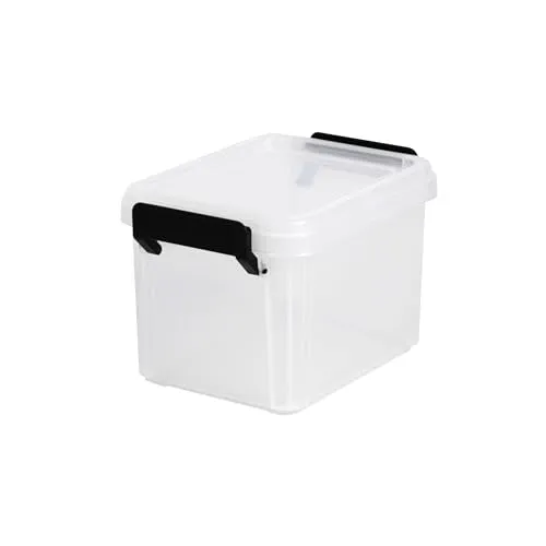 Iris Ohyama DDMBX-2 Aufbewahrungsbox 2L 4er-Set transparent