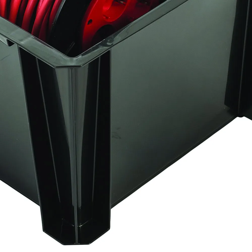 Iris Ohyama STB-M Werkzeugbox 8L Schwarz 3er-Set