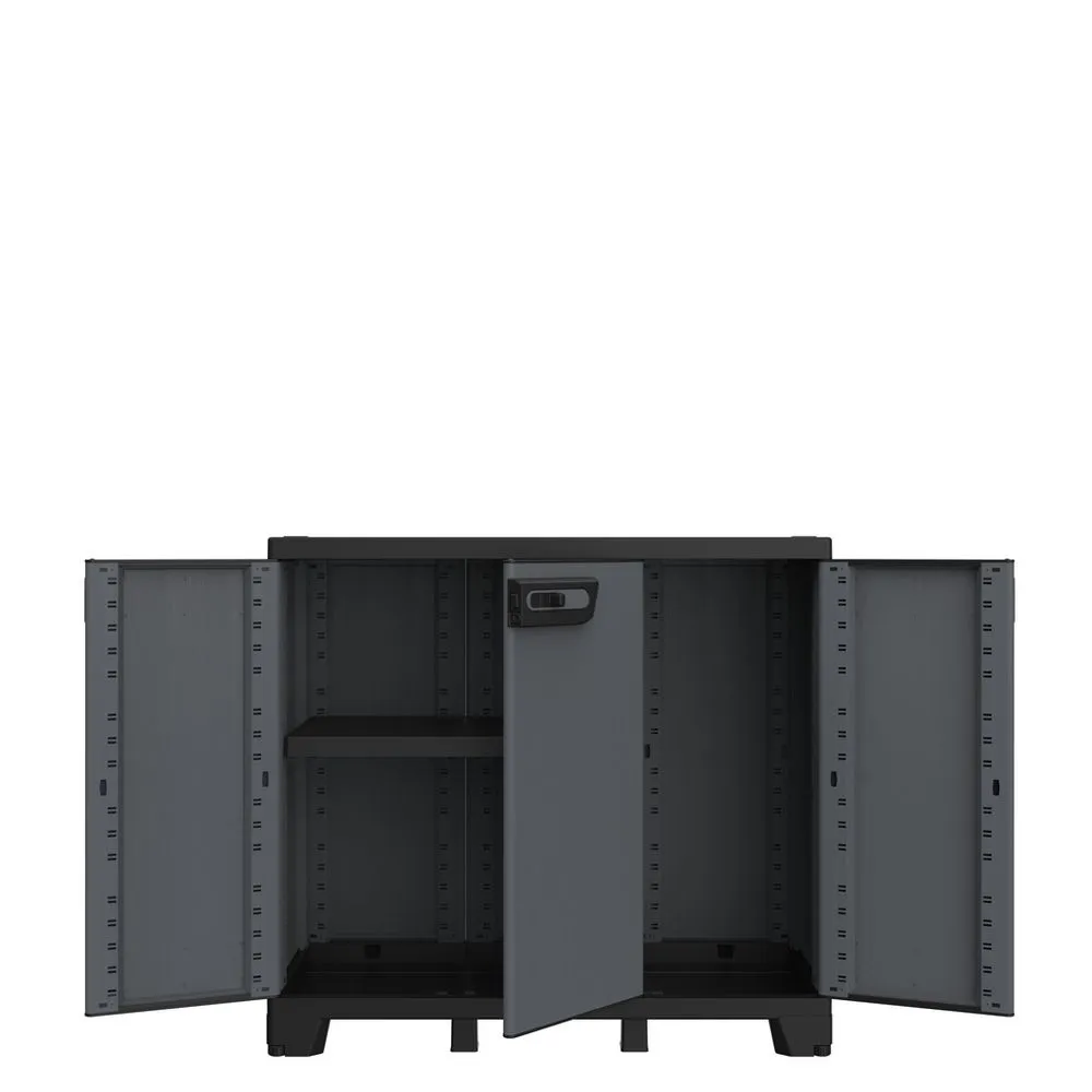 Kreher Ardesia Kunststoffschrank Anthrazit 3-türig 172 cm